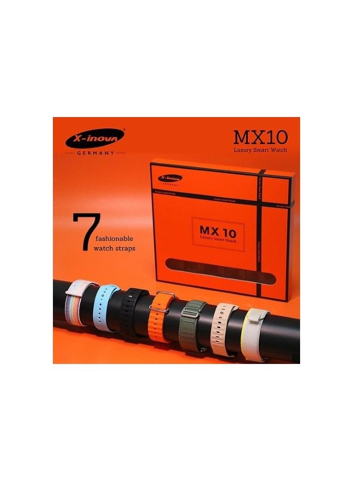 X-Inova MX10 - Luxury Smart Watch 7 Watch Bands - Golden - Image 1