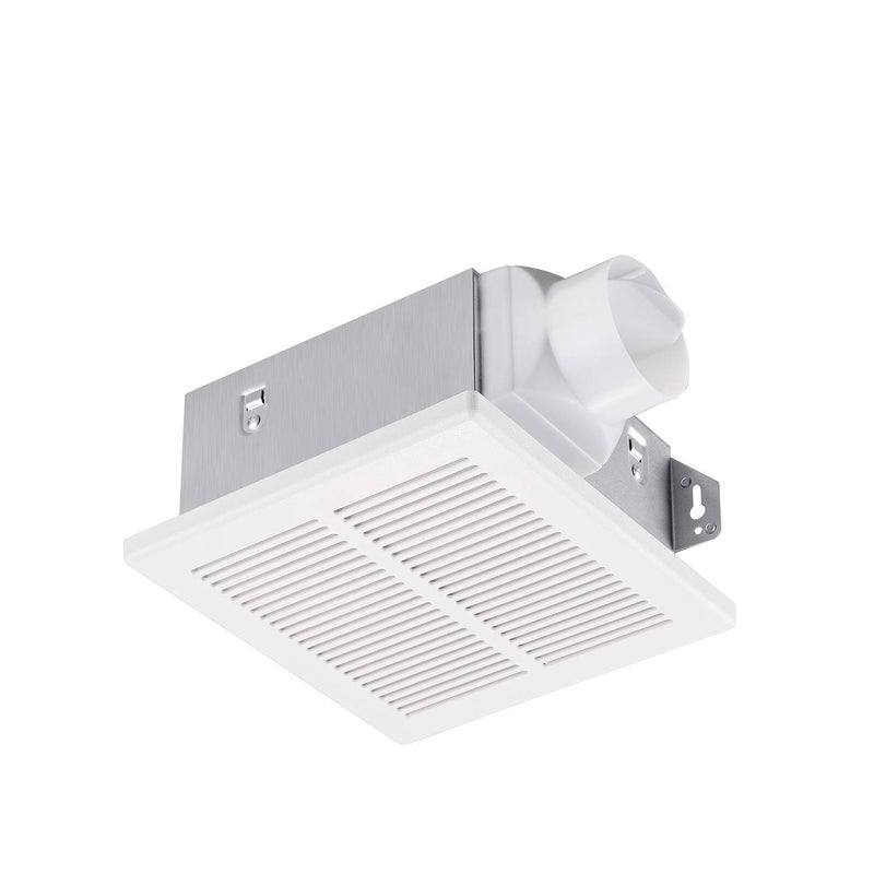 Tech Drive Bathroom fan 50 CFM, 1.0Sone DC Motor with No Attic access Needed Installation,Very Quiet Ventilation and Exhaust Fan, Ceiling Mounted Fan, White - Image 1