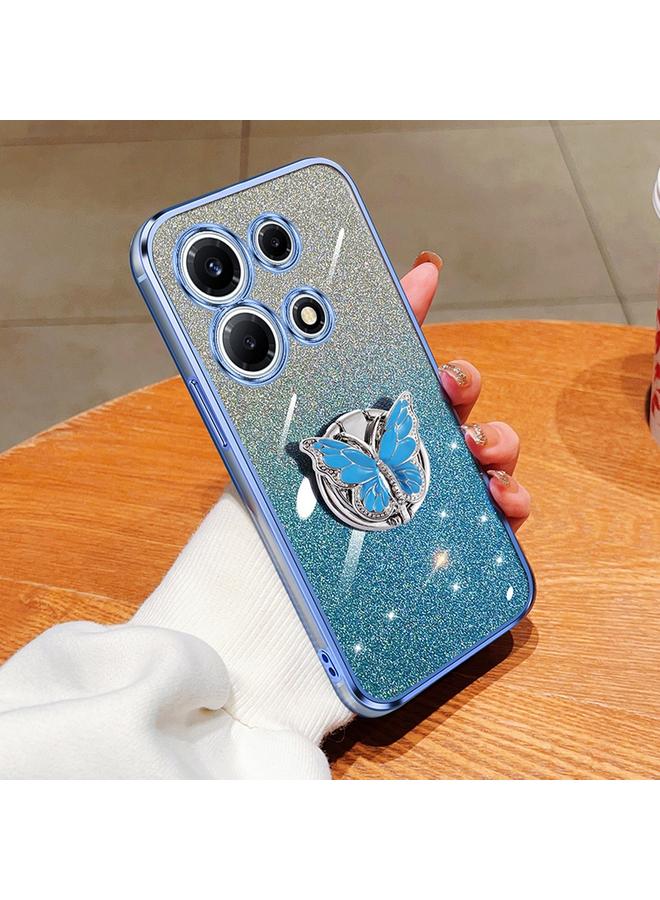 Zaboon Case For Infinix Note 30 VIP Plated Gradient Glitter Butterfly Holder TPU Phone Case - Image 1