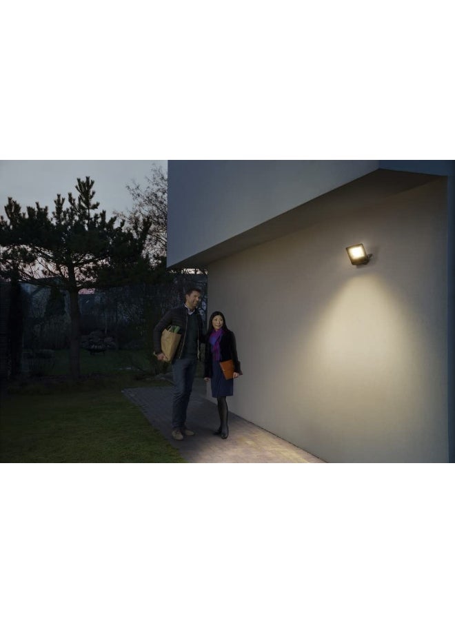 LEDVANCE - LEDvance Smart LED Outdoor Luminaire With Wifi Technology, Floodlights For Outside, Warm White (3000K), Di Mmable, 50 W, Dark Gray Aluminum, Compatible With Google And Alexa Voice, Smart+ Wifi Flood - Image 1
