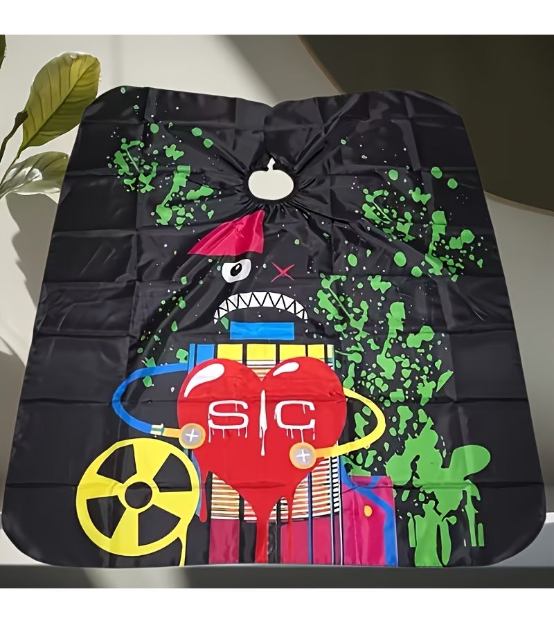 Green Anti Stick Hairdressing Apron Cover Salon Cape For Home Use - Image 1