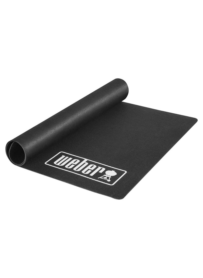 Weber Grill Mat - Small (120 x 80cm), protects Terrace/Balcony from Grease Splatters or Dripping Liquids, heat- & Weather Resistant antibacterial Material, for all Grills (17897) - Image 2