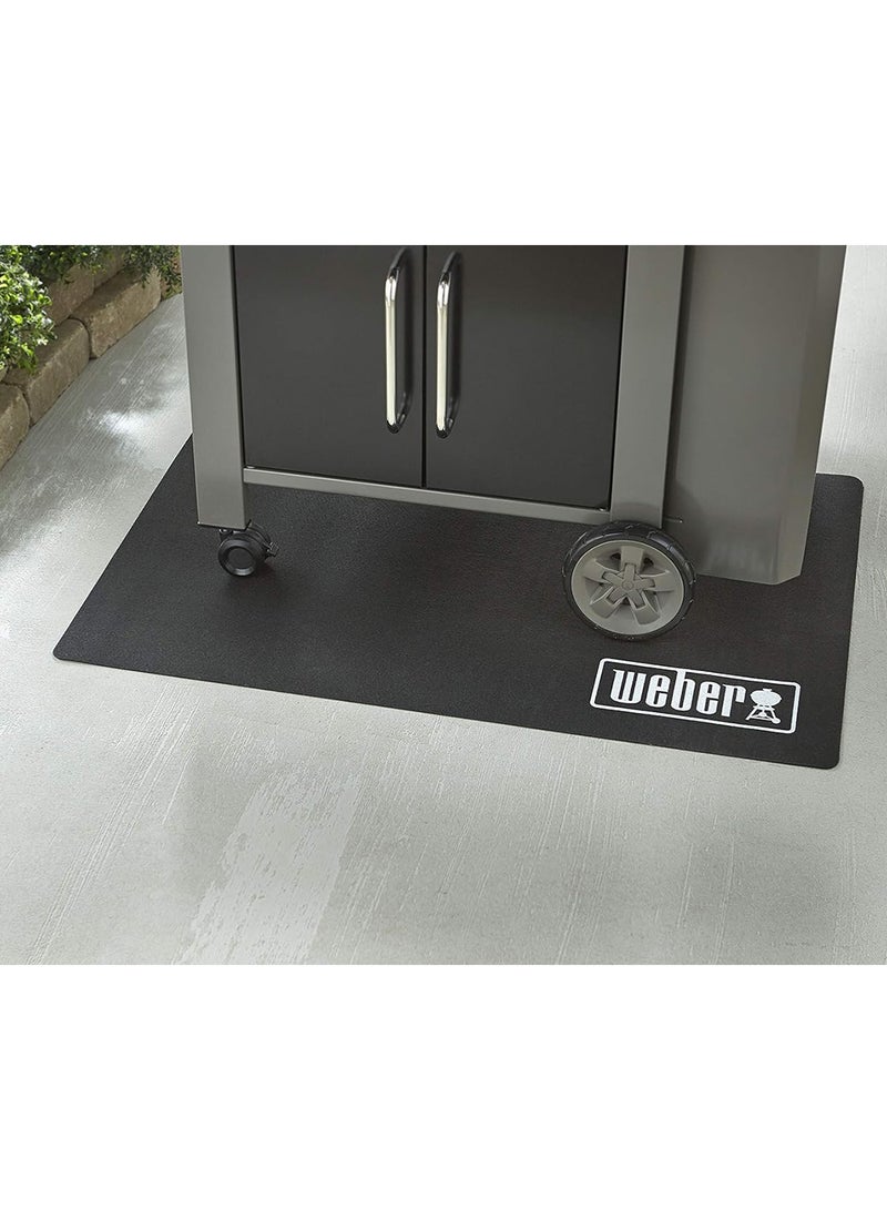 Weber Grill Mat - Small (120 x 80cm), protects Terrace/Balcony from Grease Splatters or Dripping Liquids, heat- & Weather Resistant antibacterial Material, for all Grills (17897) - Image 4