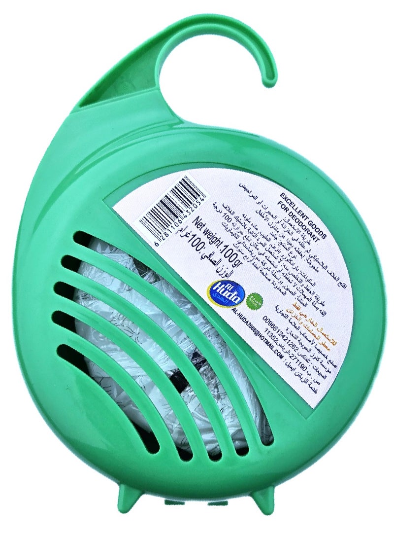 Alhuda A set of fresheners for bathrooms and cabinets, 100 grams, with a lid <643069> - Image 3
