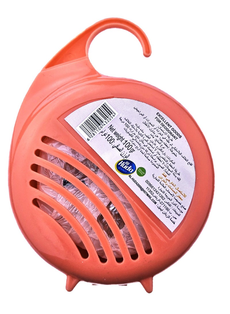 Alhuda A set of fresheners for bathrooms and cabinets, 100 grams, with a lid <643069> - Image 5