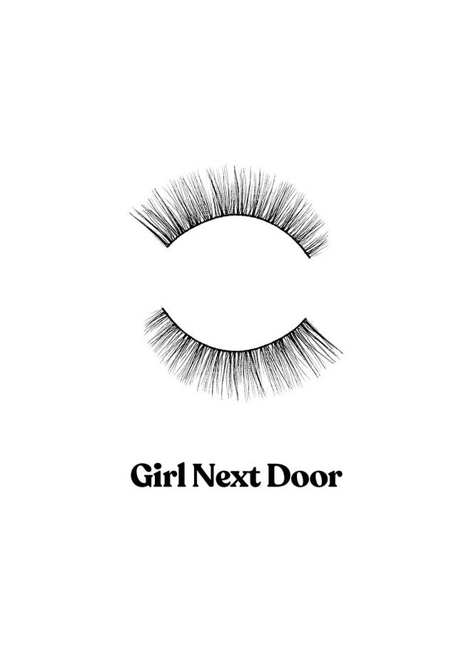 Silly George Girl Series Eyelashes ; Luxurious Synthetic Silk, Comfortable, Lightweight, Wind Resistant, Easy To Apply, Reusable, Smudgefree, Budgefree, Grudgefree Lashes, Cruelty Free & Vegan (Girl Next Door)  - Image 4