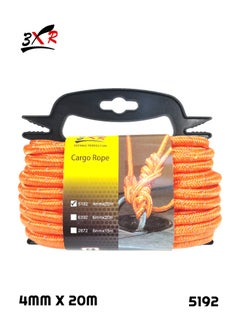 3XR 3XR Multi Purpose Reflective Polypropylene Cargo Rope  4MM X 20M Ultimate Moisture, Abrasion, Heavy-Duty Cargo & Camping Rope 5192  - Image 1