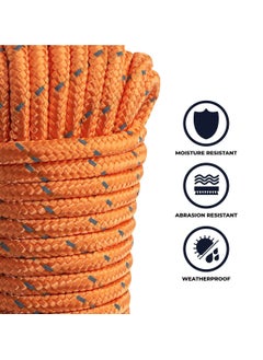 3XR 3XR Multi Purpose Reflective Polypropylene Cargo Rope  4MM X 20M Ultimate Moisture, Abrasion, Heavy-Duty Cargo & Camping Rope 5192  - Image 3