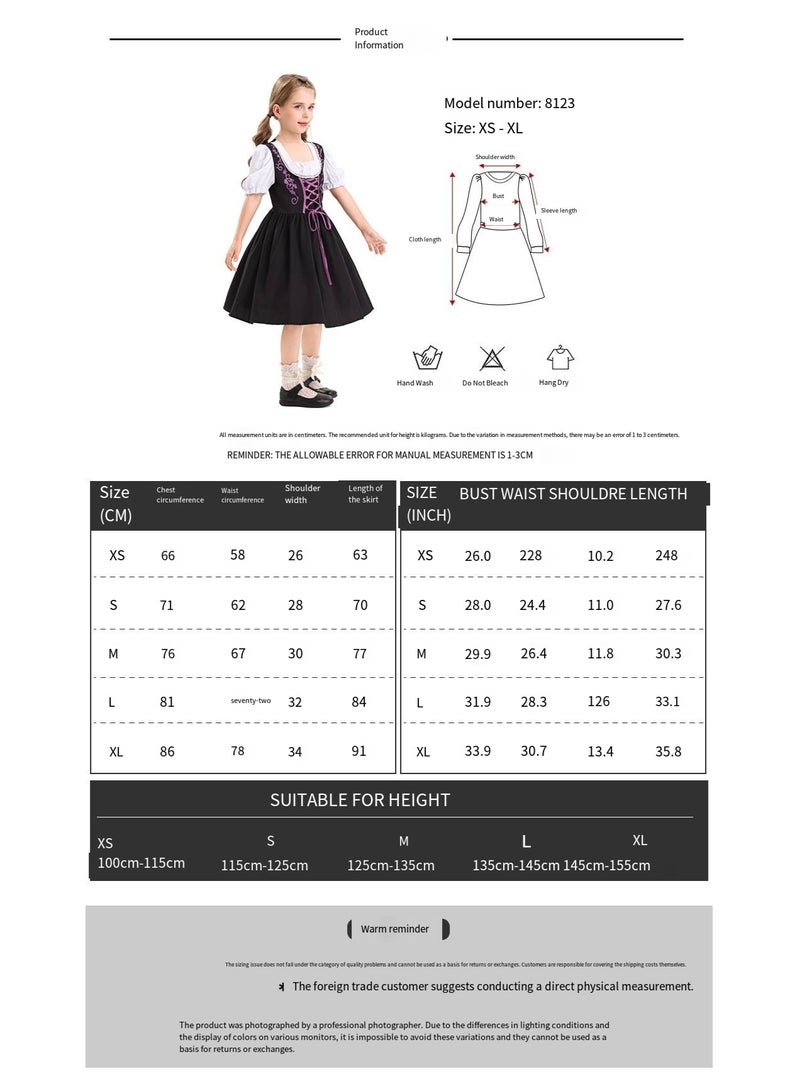 general German festival girls performance costumes, campus activities girls skirts - Image 4
