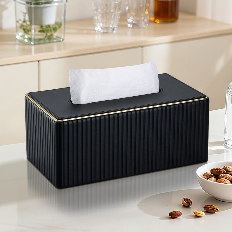Light Luxury and High-End Household Tissue Box, Living Room Coffee Table, Creative High-End Paper Tissue Box, Hotel Restaurant Special Tissue Box - Image 5