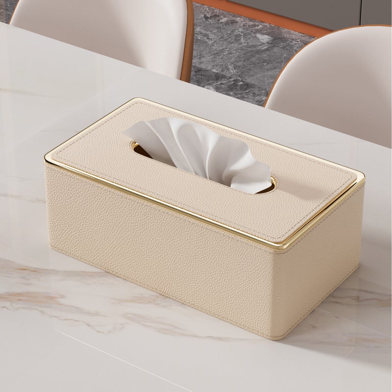 Light Luxury and High-End Household Tissue Box, Living Room Coffee Table, Creative High-End Paper Tissue Box, Hotel Restaurant Special Tissue Box - Image 4