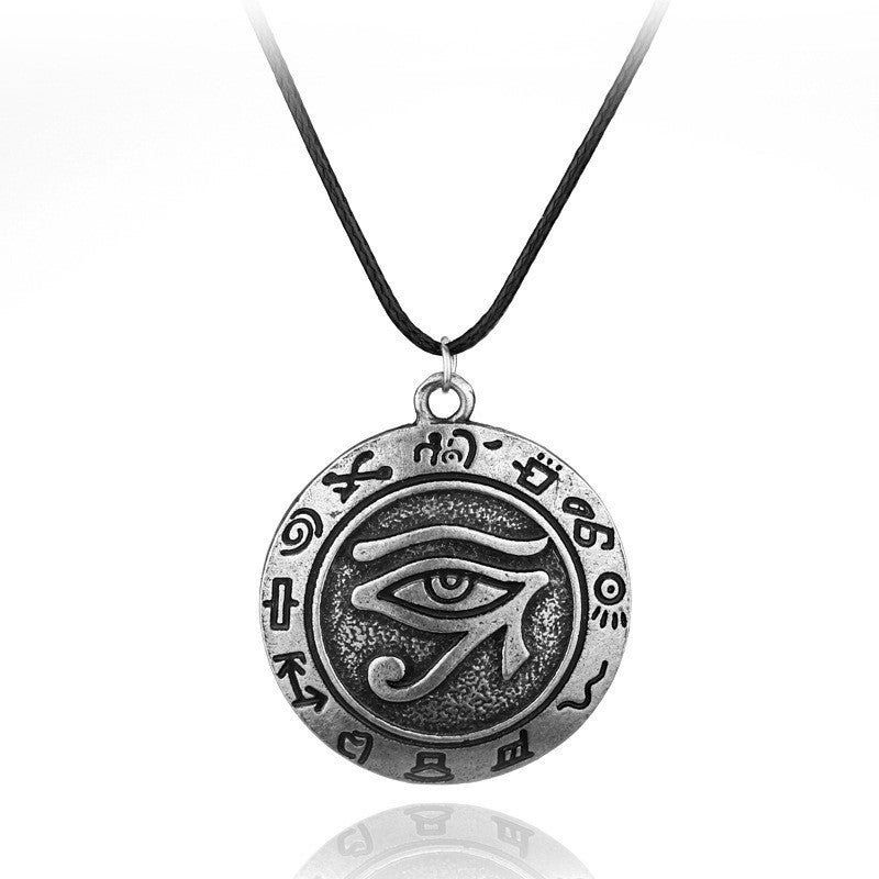 HC Yu-Gi-Oh! Metal Horus Eye Scepter Wisdom Wheel Building Blocks Pyramid Necklace Keychain - Image 1