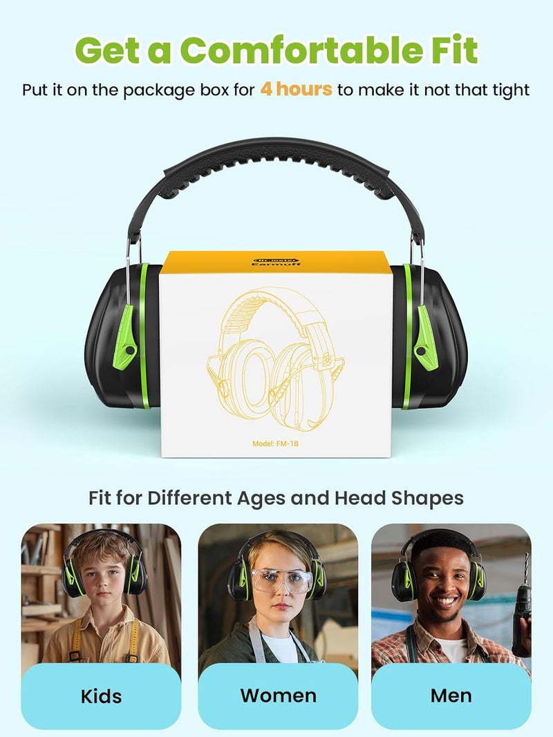 Dr.Meter Ear Muffs for Noise Reduction Noise Cancelling Headphones for Autism with Adjustable Headband - Kids Ear Protection for Airplane, Fireworks, Concerts and Football Game - Image 5