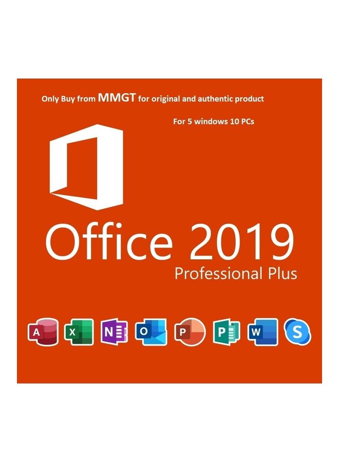 Microsoft Office Pro. Plus 2019 Lifetime Product Key For 5 PC Multicolour - Image 2