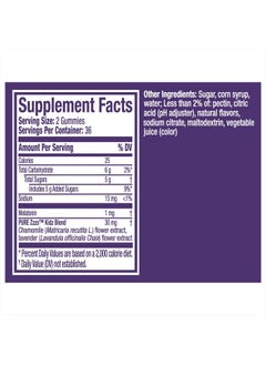 Vicks Pure Zzzs Kidz, Melatonin + Chamomile & Lavender 72 Gummies  - Image 2