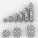 YUJHITP 100 Piece Light Gray Bricks Bulk Assortment Pack 9 Size Light Grey Classic Building Blocks Bricks Compatible with Lego Parts and PiecesColor Light Gray - Image 2