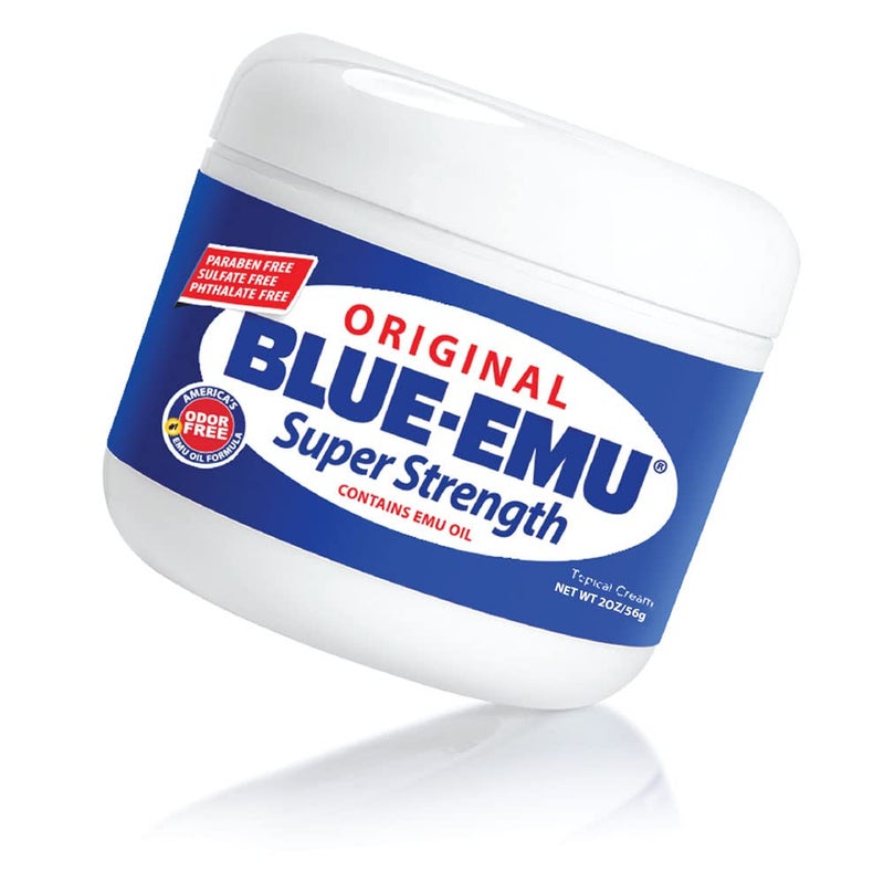 BLUEEMU Original Super Strength Cream Soothing Muscle Joint Support 2 Oz