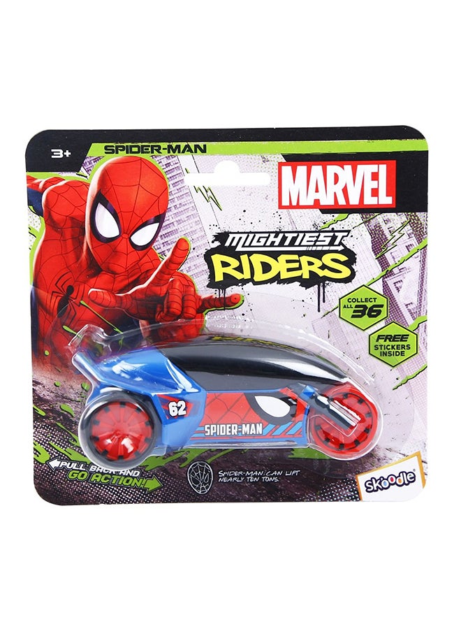 MARVEL Skoodle Pull Back Mightiest Rider Spiderman - Image 1