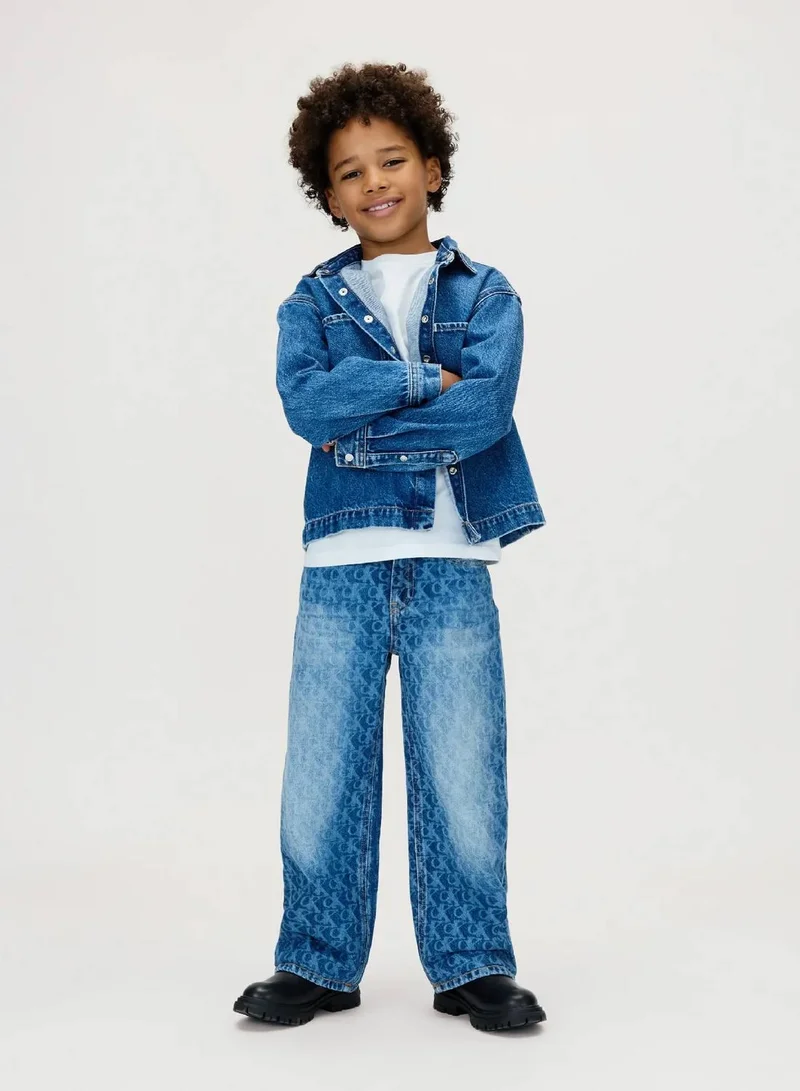 Calvin Klein Jeans Light Billboard Skater Logo Jeans for Men | Best Price UAE