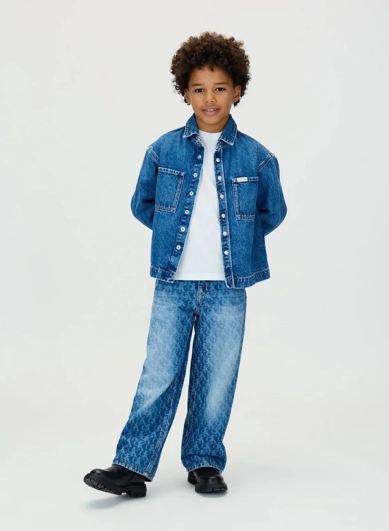 Calvin Klein Jeans Light Billboard Skater Logo Jeans for Men | Best Price UAE