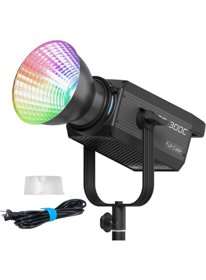 Nanlite FS-300C LED RGBW Spot Light – 300W Full-Color Studio Video Light With RGBWW Technology, Bowens Mount, App Control And Professional Cinematic Lighting Effects - Image 1