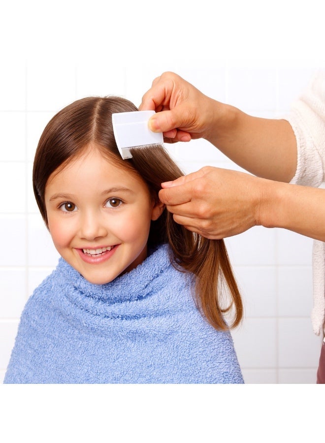 مشط ثنائي الأوجه لإزالة القمل - لون أبيض - عدد 2 قطعة - Image 2