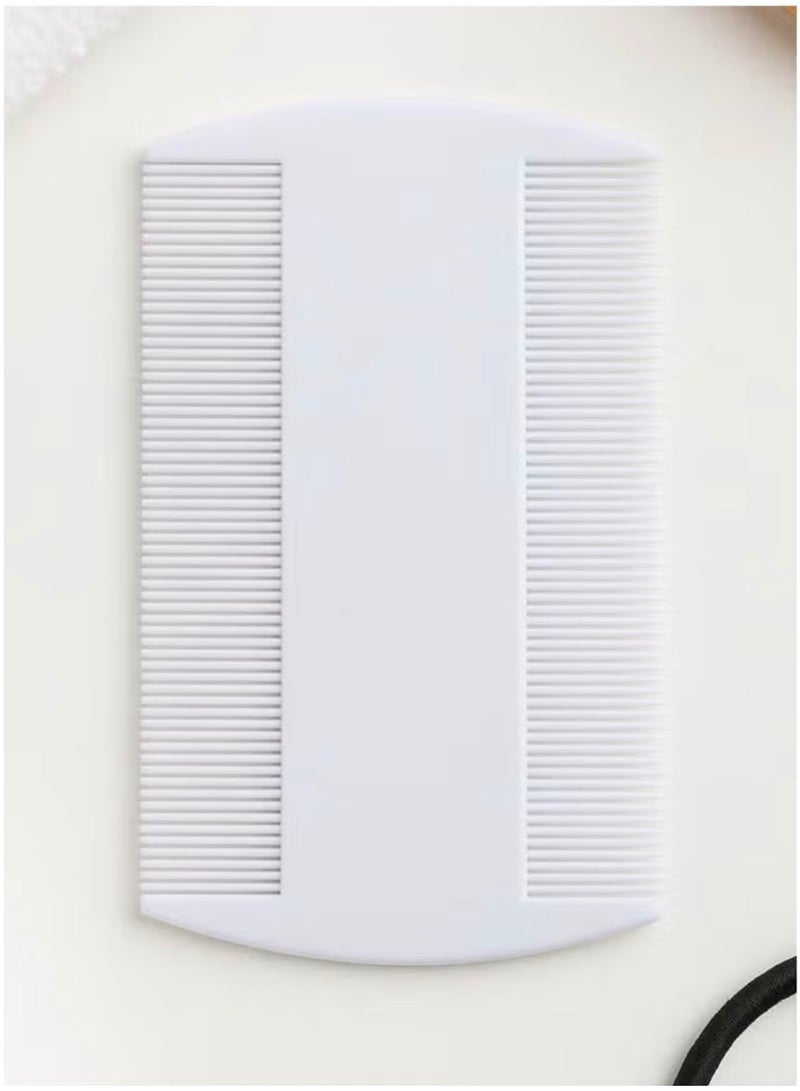 مشط ثنائي الأوجه لإزالة القمل - لون أبيض - عدد 2 قطعة - Image 1