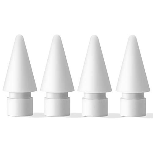 MJKOR Soft Noise Reducing Tip Replacement Compatible with Apple Pencil 1st & 2nd Generation (4 PCS) - Image 1