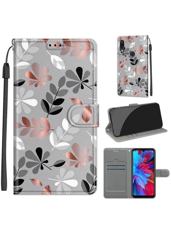 Case For Xiaomi Redmi Note 7 Voltage Coloured Drawing Magnetic Clasp Horizontal Flip PU Leather Case with Holder & Card Slots