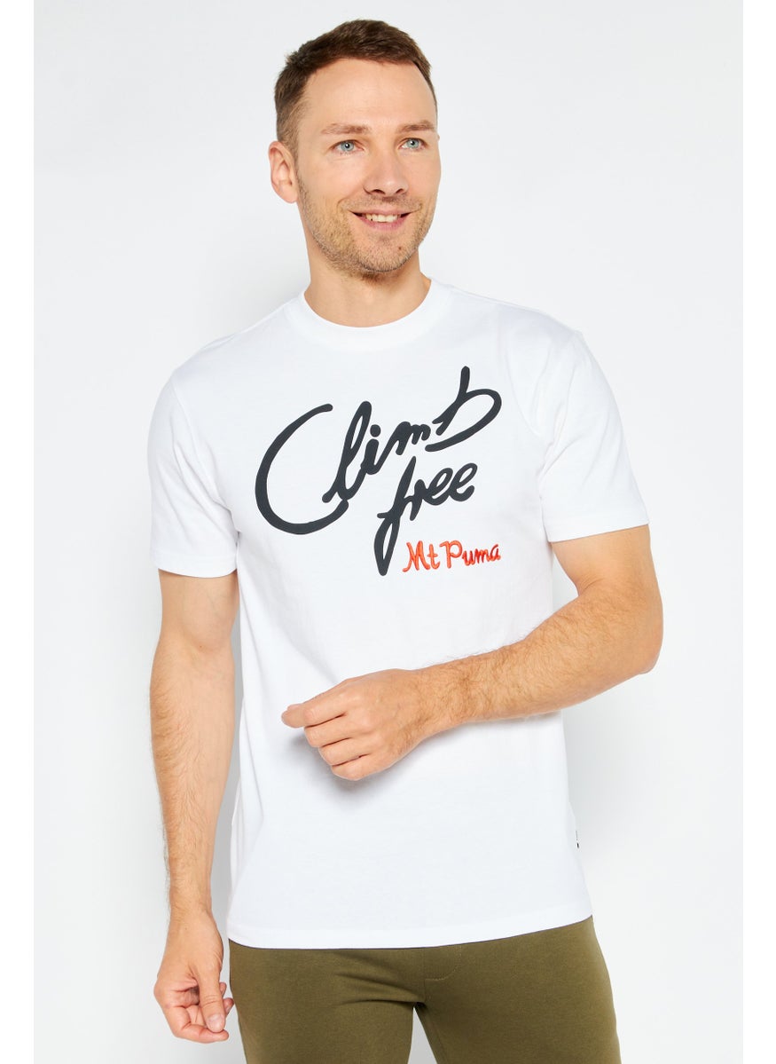 Puma x Select Men Sportswear Fit Short Sleeve Outdoor T-Shirt, White  - Image 1