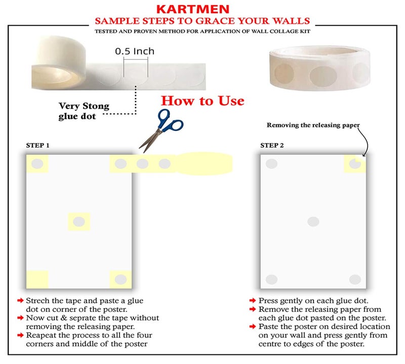KARTMEN Cardstock Pack Of 54 Anime Manga Wall Collage Kit For Bedroom, Living Room, Office-4X6 Inches-Glue Dots Included - Image 3