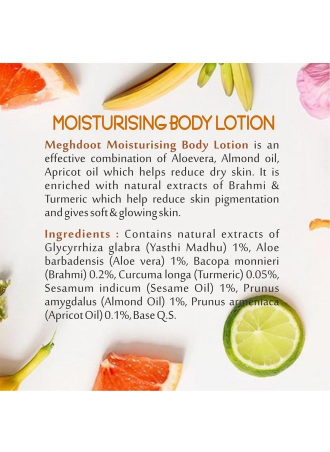 Meghdoot - Ayurvedic Moisturizing Body Lotion 500Ml With Apricot & Almond Oil For Dry And Damaged Skins Ayurvedic Body Lotions For Soft And Glowing Skin - Image 1