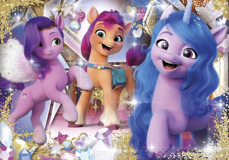 My Little Pony Supercolor Jewels Jigsaw Puzzle - 104 Pieces for Kids Age 6 - Image 2