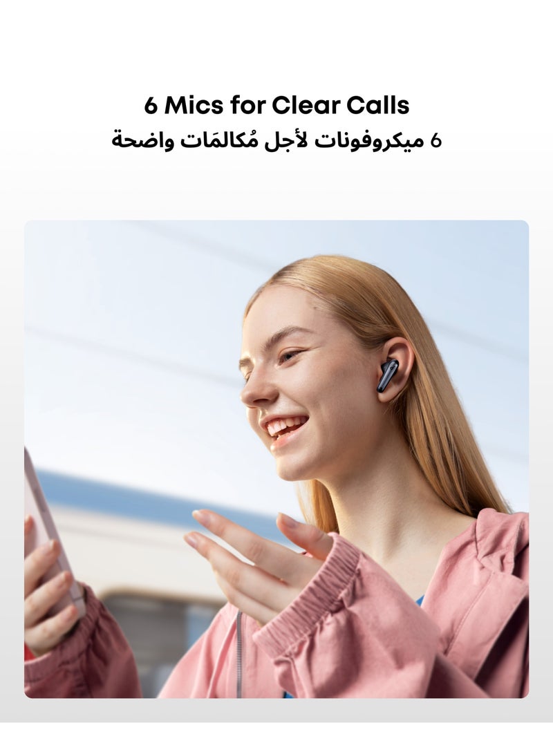 Soundcore 【soundcore Exclusive Bundle】Q30 Bluetooth Hybrid Active Noise Cancelling soundcore & Liberty 4 NC, True-Wireless Noise Cancelling Earbuds, Hi-Res Sound, Wireless Charging, Black - Image 4