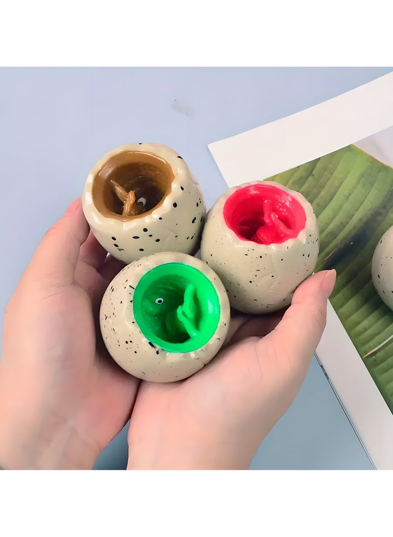 LIXADA 3pcs Dinosaur Squeeze Cup - Relax Toy, Fun Novelty Gift for Birthdays, Special Festival, School & Home Party, Gift for Kids Age 3+(Red,Brown,Green)  - Image 4