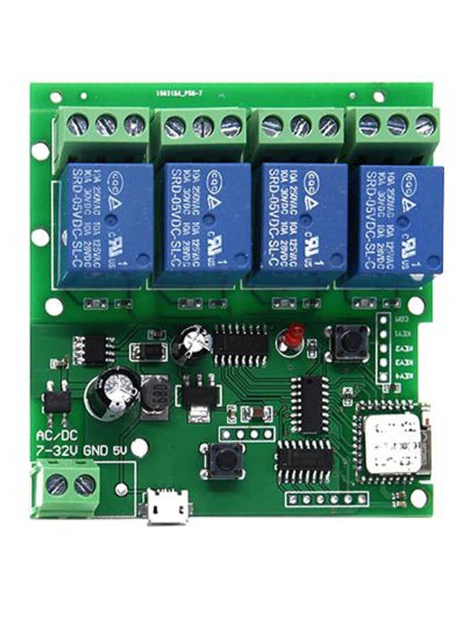 NIBEMINENT Wireless Smart Home Automation Module Switch Green/Blue/Black