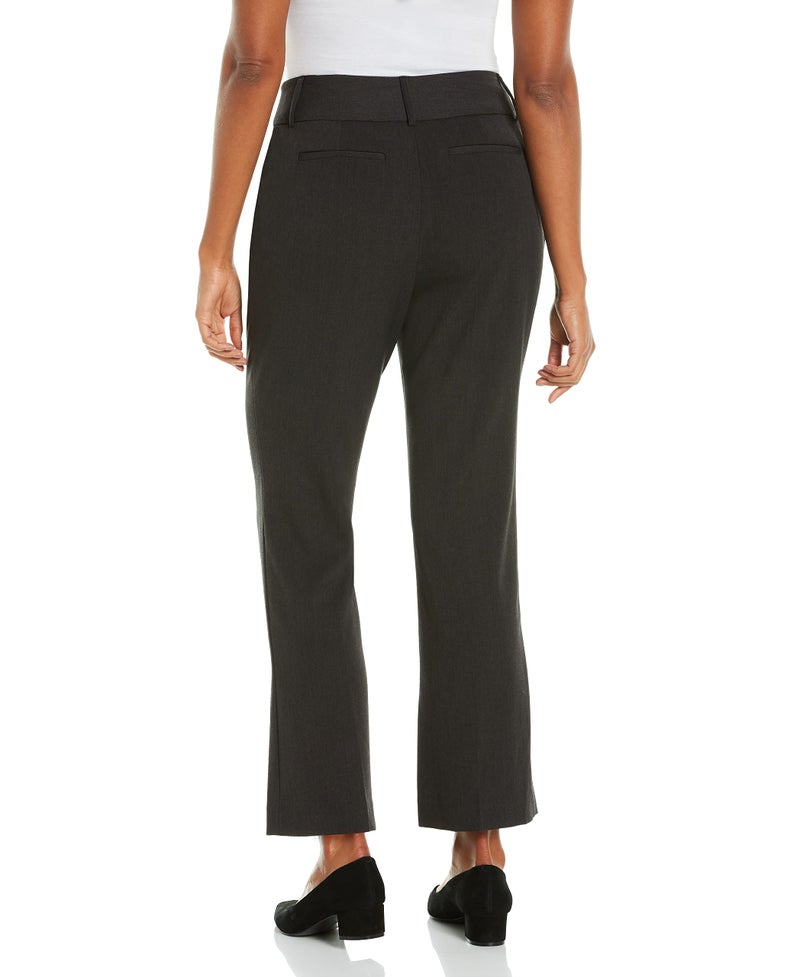 Rafaella Women's Petite Curvy Fit Gabardine Bootcut Dress Pants with Pockets, Soft Stretch Work Slacks, 27" & 30" Inseams, Graphite, 10 Petite - Image 2
