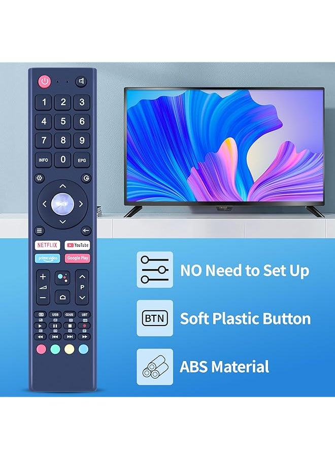 erorex Gcbltv02Adbbt Remote Control Replce Fit For Saba Changhong Chiq Uhd Tv L32H7S L40H7S Sa40S67A9 Sa24S46A9 U58H7A Sa32S67A9 L43H7S U58H7S U50H7A U55H7A U43H7A Gcbl Tv02Adbbt  - Image 3