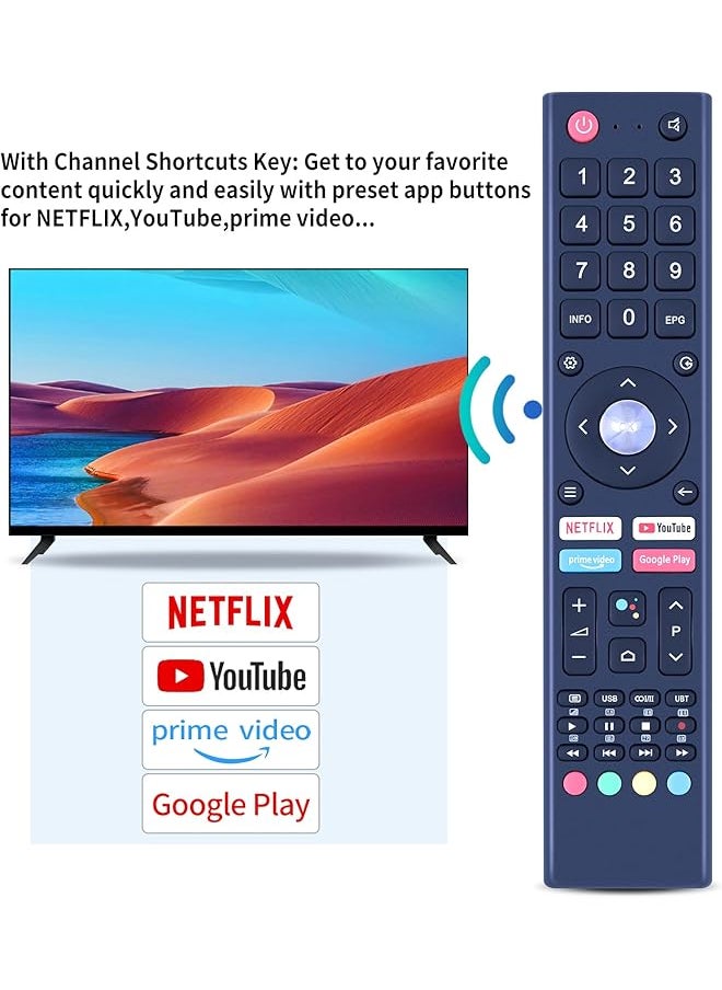 erorex Gcbltv02Adbbt Remote Control Replce Fit For Saba Changhong Chiq Uhd Tv L32H7S L40H7S Sa40S67A9 Sa24S46A9 U58H7A Sa32S67A9 L43H7S U58H7S U50H7A U55H7A U43H7A Gcbl Tv02Adbbt  - Image 4