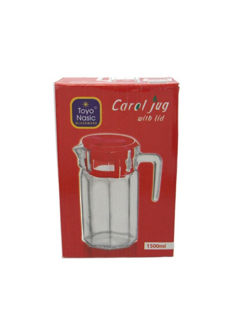Carol Water Jug With Lid 1500Ml