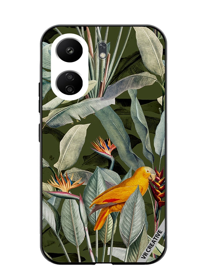 VR CREATIVE Protective Case Cover For Xiaomi Redmi 13C Green Jungle Design Multicolour - Image 1