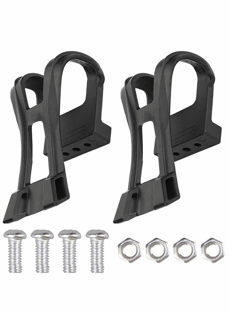 KASTWAVE Bicycle Foot Pedal Straps Bicycle Pedal Toe Clip for Exercise Bike Spin Bike And Outdoor Bicycles 1 Pairs  - Image 1