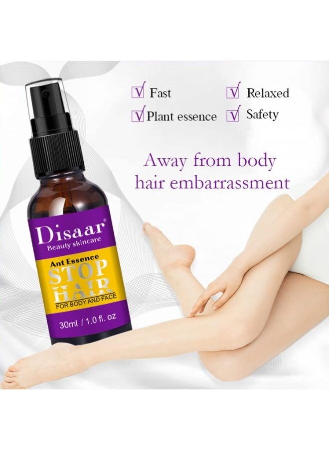Disaar - Ant Essence Hair Inhibitor Stop Hair Growth Body Face Hand Foot Underarm Moisturizing Antioxidant Reducing to Stop Hair Growth   30ml - Image 1