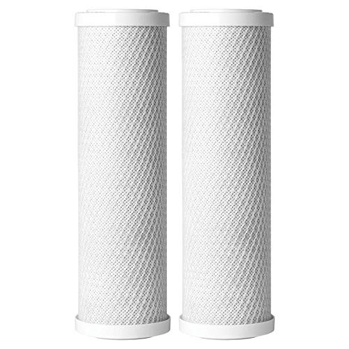 عبوة 2 متوافقة مع فلتر كربون نشط WaterPur CCI10CLW 10 بوصة عالمي لفلتر مياه WaterPur Clear من AWS