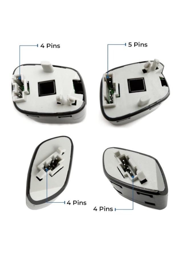 KISSUN Steering Wheel Radio Control Switch Buttons fits Silverado Sierra 2003-2007, Trailblazer & Envoy 2004-2009, Tahoe & Yukon 2003-2006, Replaces OE# 21997738, 21997739, 1999442, 1999443 - Image 5