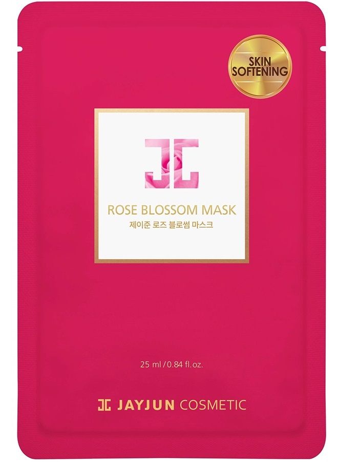 JAYJUN JJ JAYJUN Rose Blossom Mask,Pack of 10 Sheets, 0.84 fl. oz,25ml, Rose, Hydrating, Brightening - Image 3