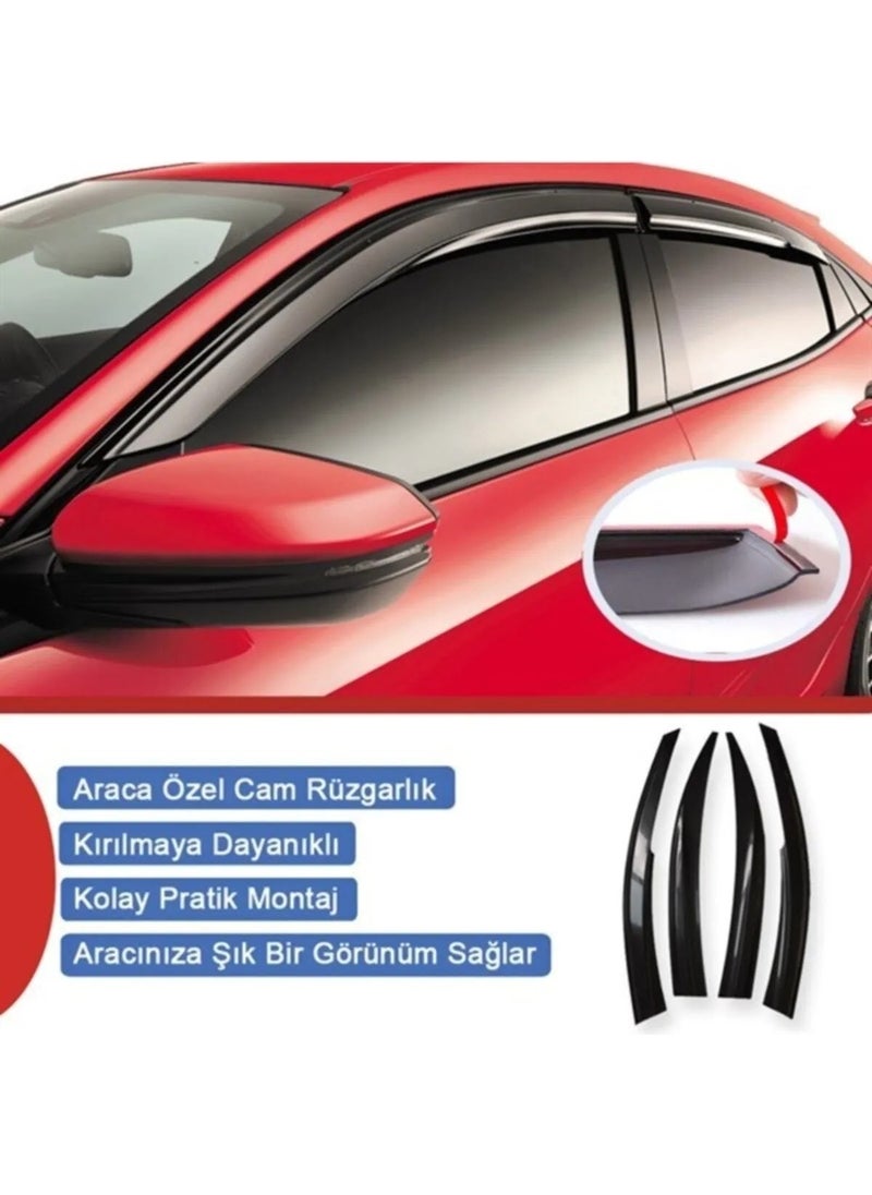 İnoltrare - Opel Corsa D and E 4-pack Mugen Windshield Spoiler - Image 1