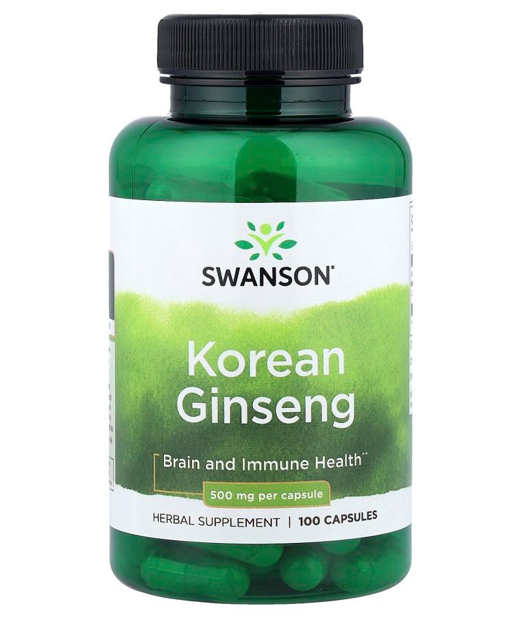 Korean Ginseng  500 mg  100 Capsules