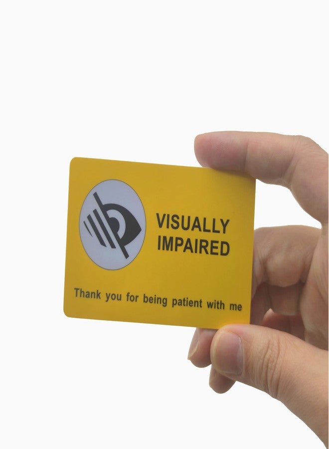 BLEWAY Visually Impaired Lanyard with Matching Visually Impaired Printed Card, with Medical Condition and Emergency Contact Id Wallet Card - Image 5