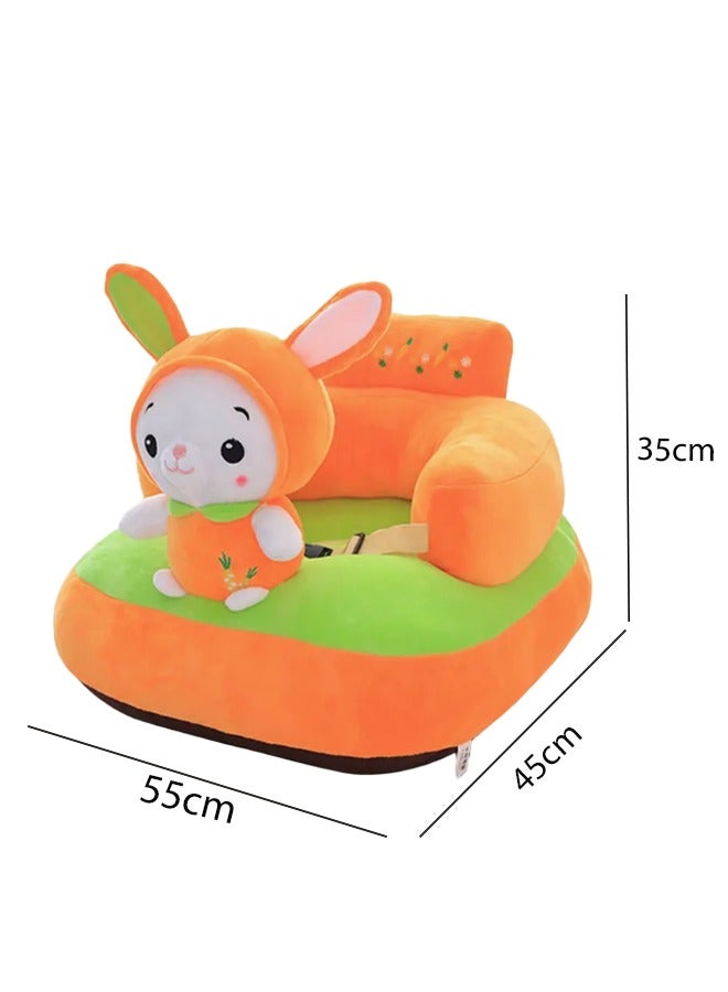 Berma Baby أريكة تدريب على الجلوس للأطفال، مقاعد جلوس للأطفال الرضع، مقعد دعم، كرسي أرضي مخملي Sit Me Up للأطفال من عمر 3 إلى 24 شهرًا - Image 2